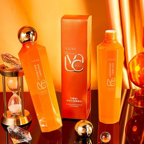 秀瑟五重维C焕肤抗皱素颜水细腻柔滑细致毛孔补水300ml